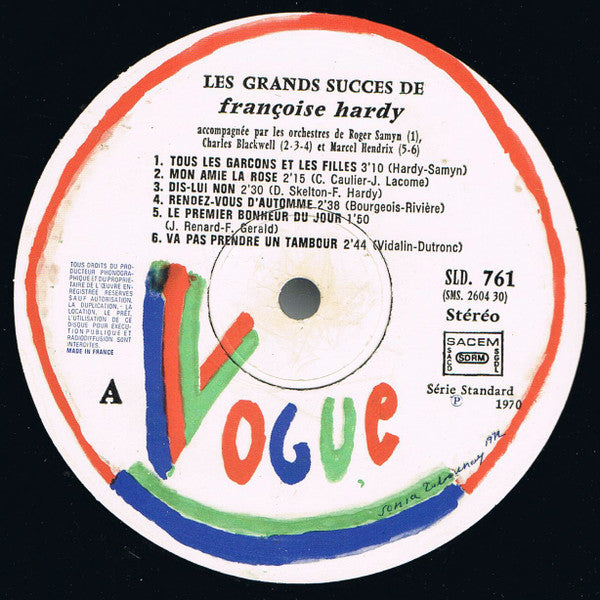 Françoise Hardy : Les Grands Succès De Françoise Hardy - Greatest Hits (LP, Comp, RE, Gat)