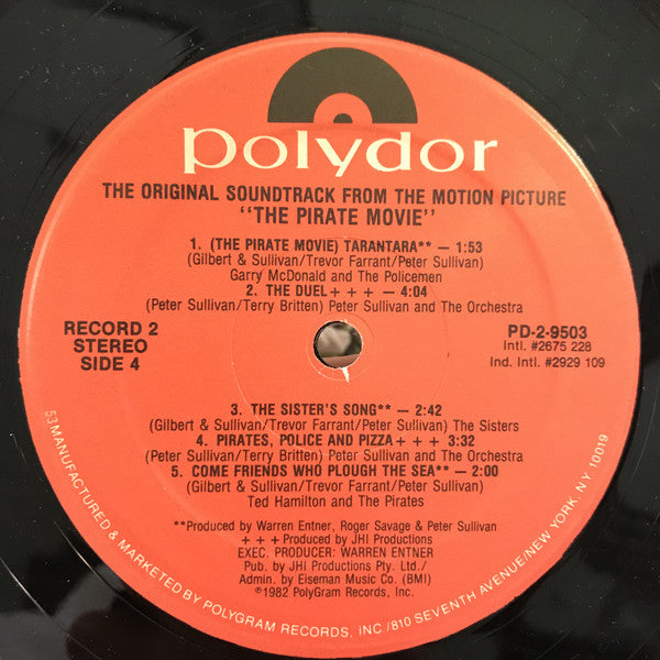 Various : The Pirate Movie - The Original Soundtrack From The Motion Picture (2xLP)