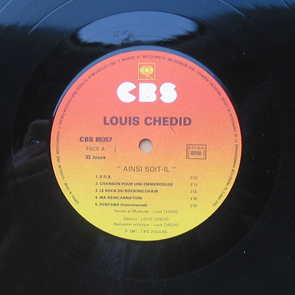 Louis Chedid : Ainsi Soit-il (LP, Album)