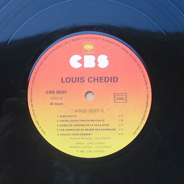 Louis Chedid : Ainsi Soit-il (LP, Album)