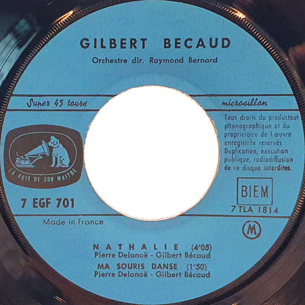 Gilbert Bécaud : L'aventure  (7", EP, Blu)