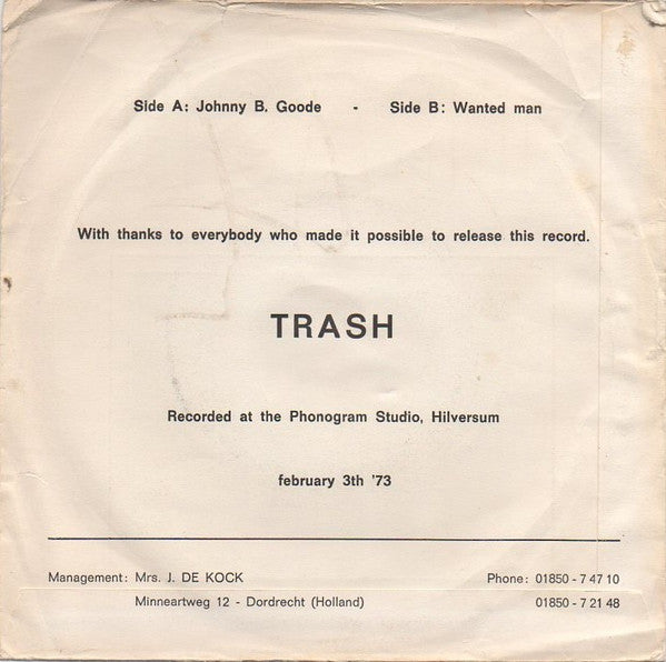 Trash (25) : Johnny B. Goode / Wanted Man (7", Single)