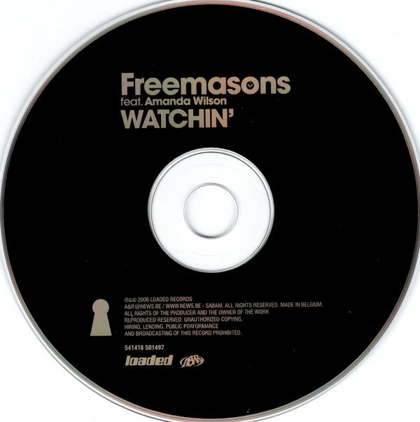 Freemasons Feat. Amanda Wilson : Watchin' (CD, Single)