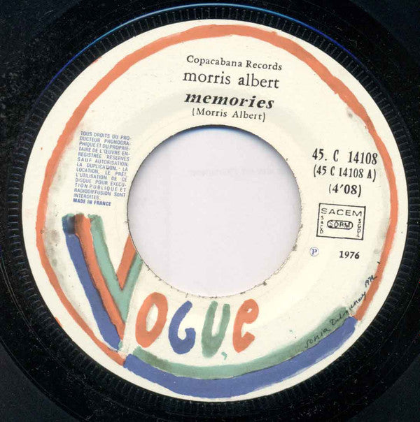 Morris Albert : Memories - She's My Girl  (7")