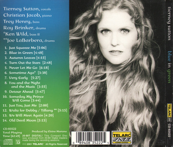Tierney Sutton : Blue In Green (CD, Album)