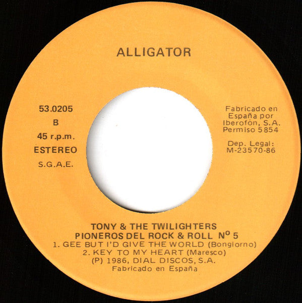 Tony & The Twiliters : Tony & The Twilighters (7", EP)