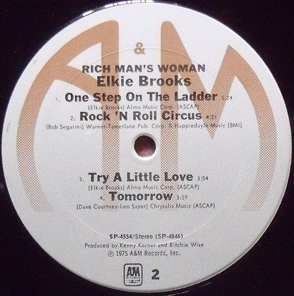 Elkie Brooks : Rich Man's Woman (LP, Album)