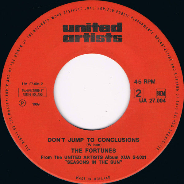 The Fortunes : Celebration Of The Year (7", Single)