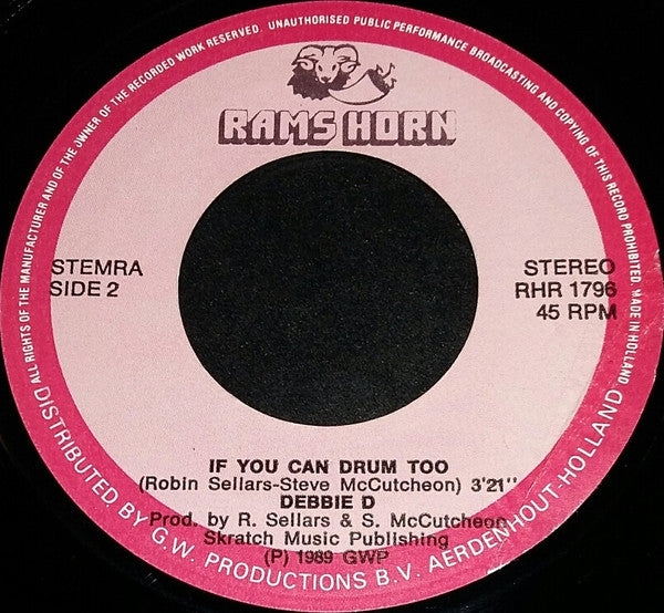Debbie D : Shame*Shame*Shame* (7", Single)