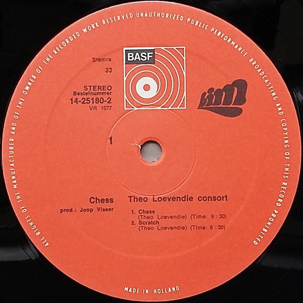 The Theo Loevendie Consort : Chess! (LP, Album)