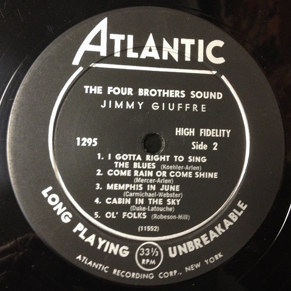 Jimmy Giuffre : The Four Brothers Sound (LP, Album, Mono)