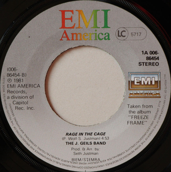 The J. Geils Band : Centerfold (7", Single)