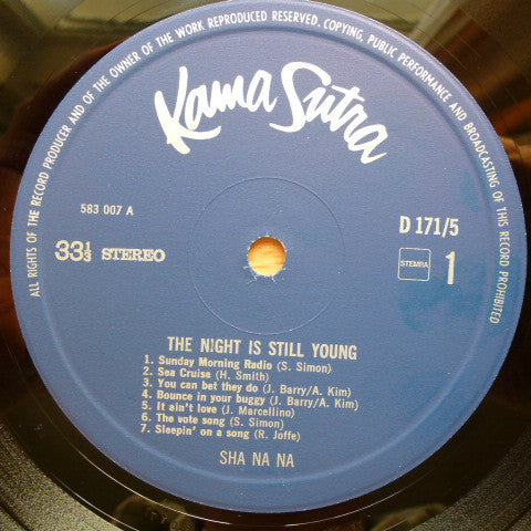 Sha Na Na : The Night Is Still Young (LP, Album)