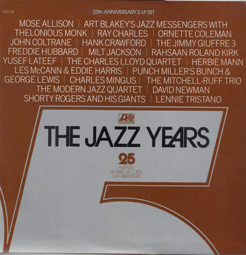 Various : The Jazz Years - Atlantic Records 25th Anniversary 1948-1973 (2xLP, Album, Comp, Mono, RE, Gat)