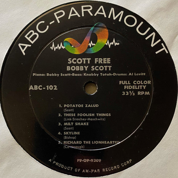 Bobby Scott : Scott Free (LP, Album, Mono)