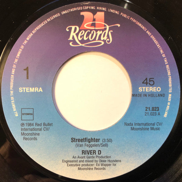 River D. : Street Fighter (7", Single)