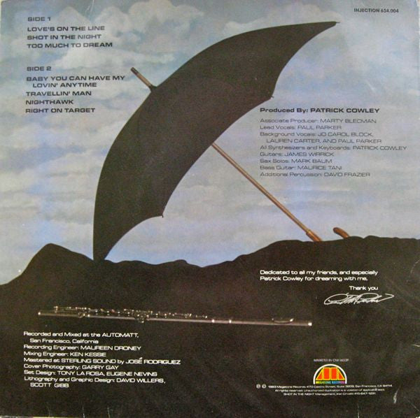 Paul Parker : Too Much To Dream (LP, Album)