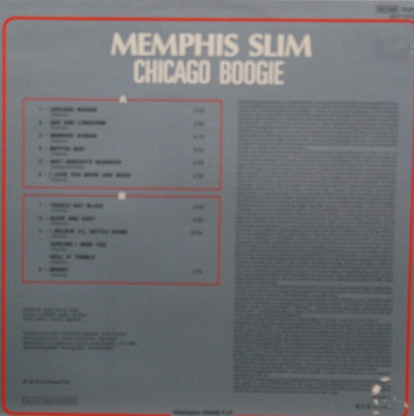 Memphis Slim : Chicago Boogie (LP, Comp)