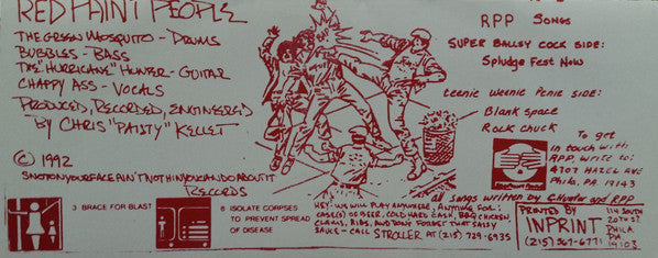 Red Paint People : Spludge Fest Now (7", EP)