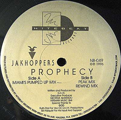 Jakhoppers : Prophecy (12")