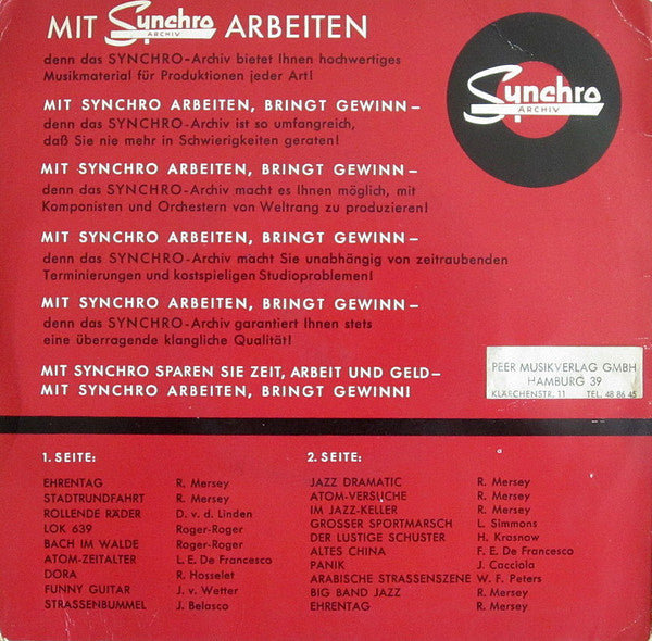 Synchro Archiv : Demonstration (7", EP, Promo)