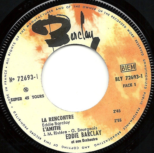 Eddie Barclay Et Son Orchestre : La Rencontre (7", EP)