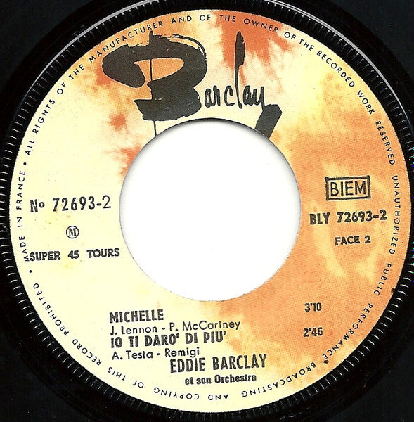 Eddie Barclay Et Son Orchestre : La Rencontre (7", EP)