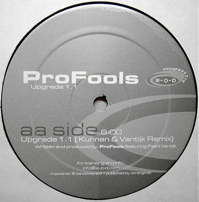 ProFools : Upgrade 1.1 (12")