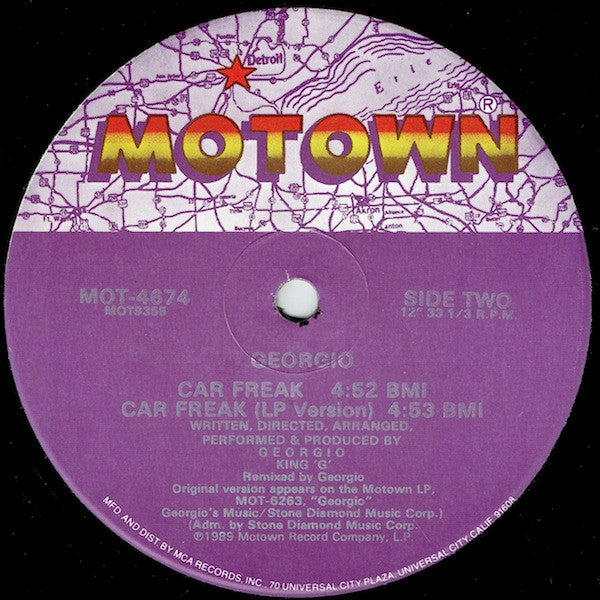Georgio (2) : Car Freak (12")