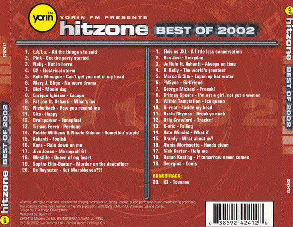 Various : Yorin FM Presents Hitzone - Best Of 2002 (2xCD, Comp)