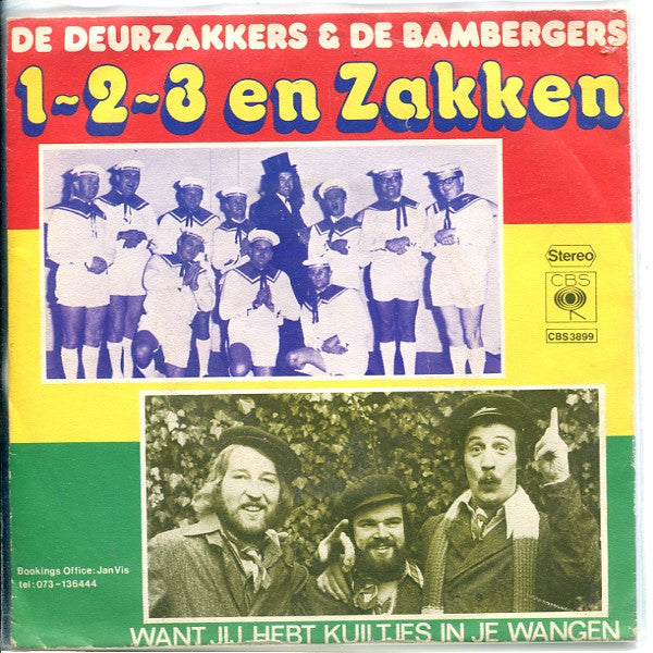 De Deurzakkers & De Bambergers : 1-2-3 En Zakken (7", Single)
