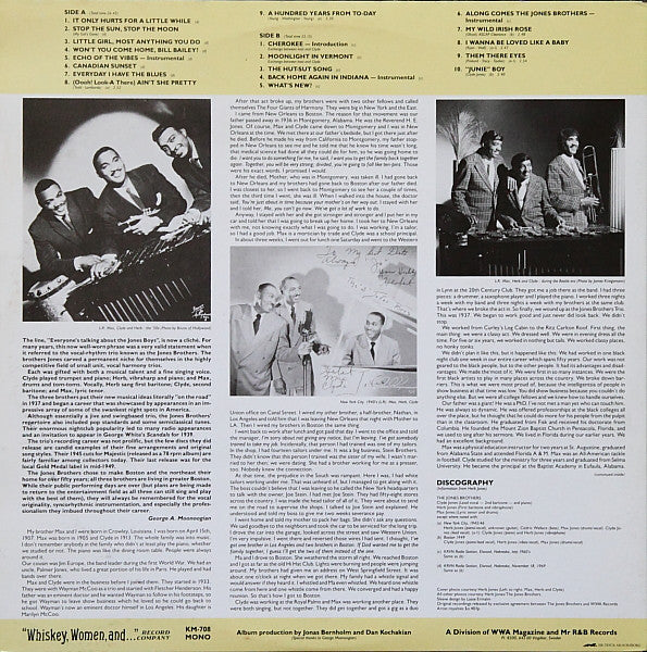The Jones Brothers (5) : Stop The Sun, Stop The Moon (LP, Comp, Mono)