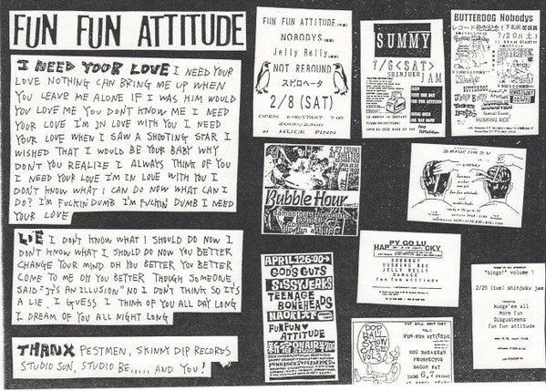 Fun Fun Attitude / Pestmen : Fun Fun Attitude / Pestmen (7")