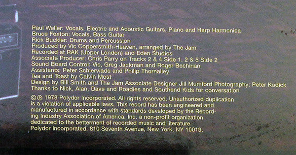 The Jam : All Mod Cons (LP, Album, RE)