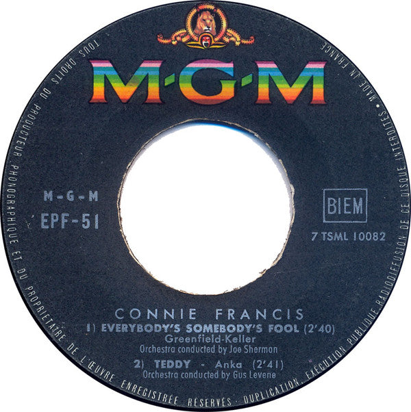 Connie Francis : Mama (7", EP)