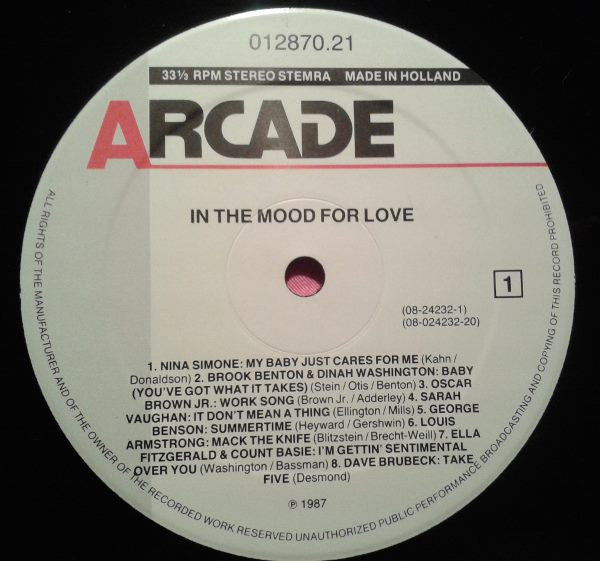 Various : In The Mood For Love (LP, Comp)