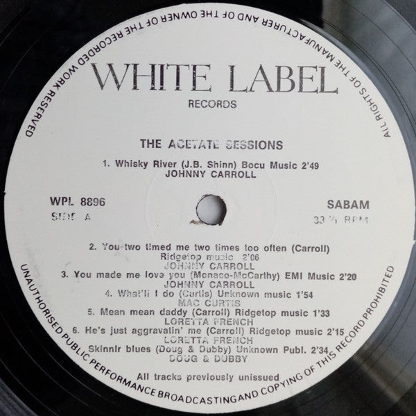 Various : The Acetate Sessions (LP, Comp)
