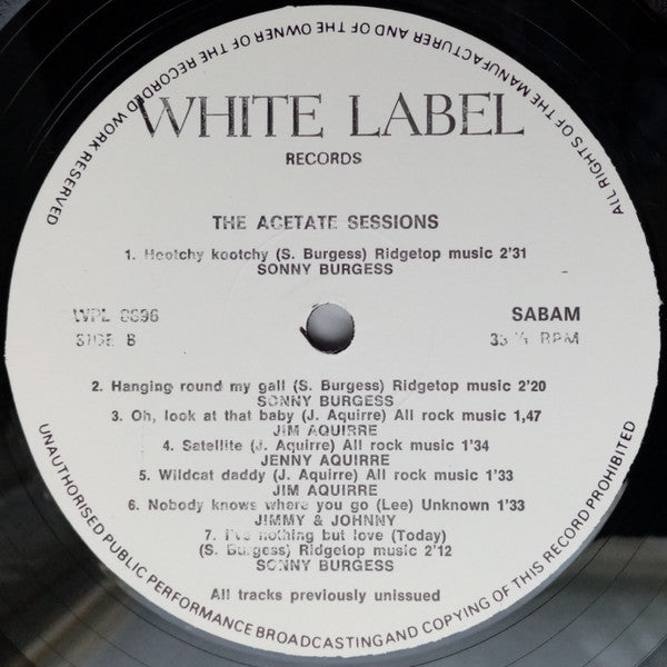 Various : The Acetate Sessions (LP, Comp)