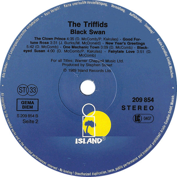 The Triffids : The Triffids Present The Black Swan (LP, Album)