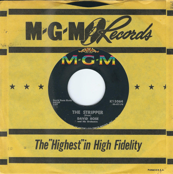 David Rose & His Orchestra : The Stripper / Ebb Tide (7", Single)