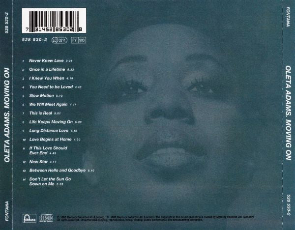 Oleta Adams : Moving On (CD, Album)