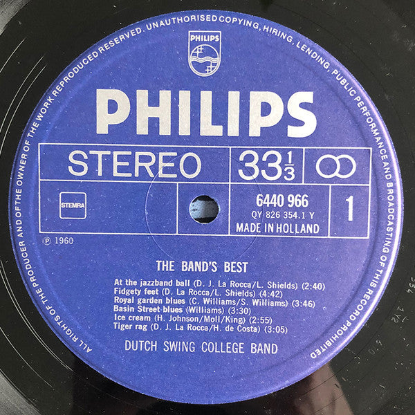 The Dutch Swing College Band : The Band's Best (LP, Comp, RE, RP)