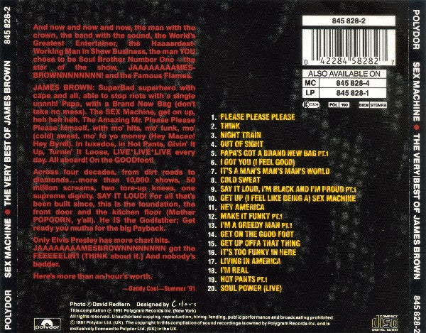 James Brown : Sex Machine: The Very Best Of James Brown (CD, Comp)