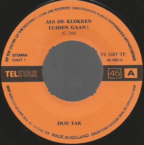 Corrie* En Henk* En De Four Tak : Als De Klokken Luiden Gaan! (7", Single)