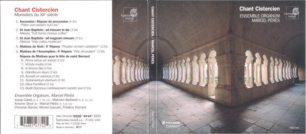 Ensemble Organum, Marcel Pérès : Chant Cistercien (CD, Album, RE)