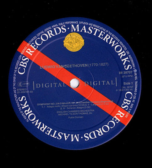 Ludwig van Beethoven / English Chamber Orchestra / Michael Tilson Thomas : Symphonies Nos. 1 & 2 (LP, Album)