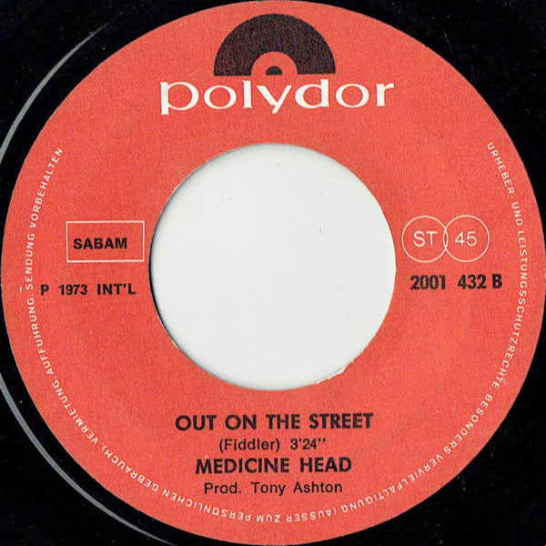 Medicine Head (2) : One & One Is One (7", Single)