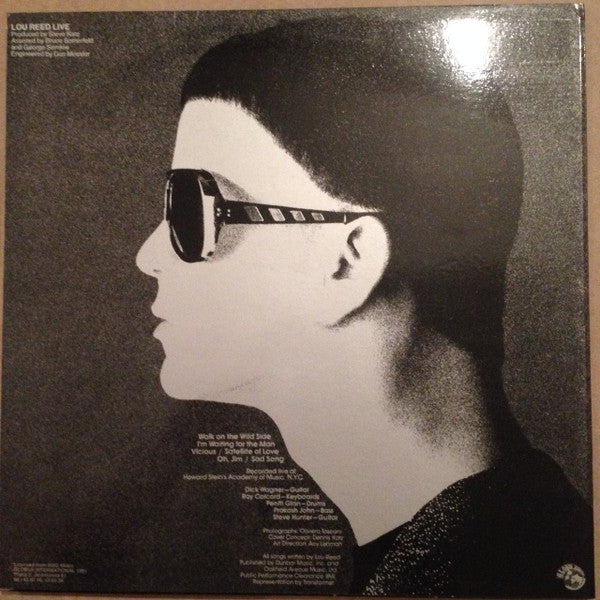 Lou Reed : Lou Reed Live (LP, Album, RE, Gre)