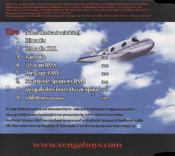 Vengaboys : Kiss (When The Sun Don't Shine) (CD, Maxi, Enh)