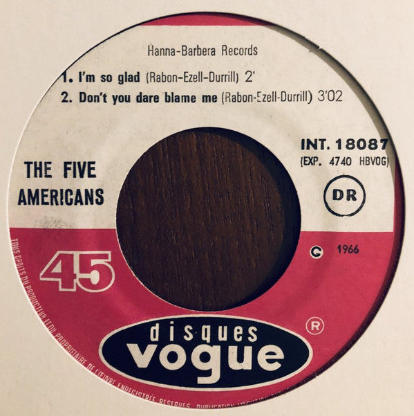 The Five Americans : I See The Light  (7", EP)